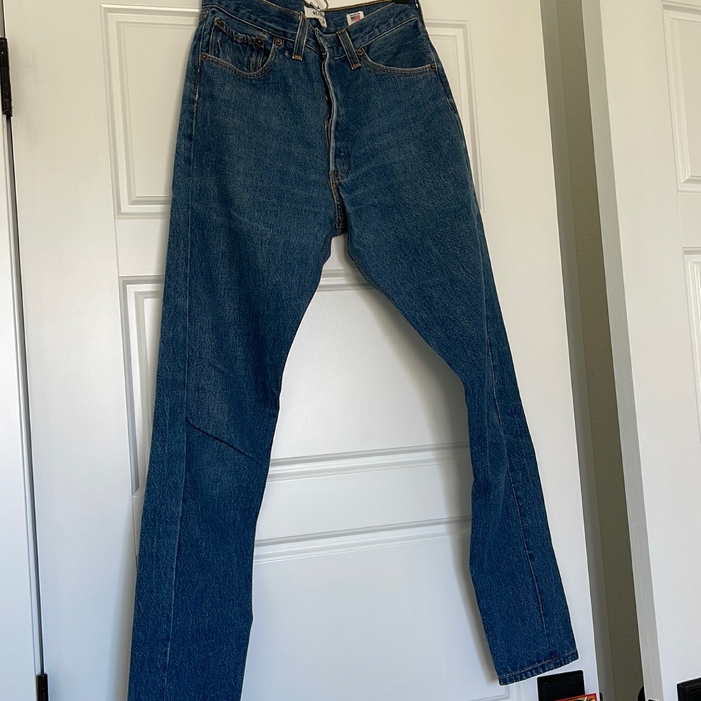 Re/Done Levi’s vintage high rise.  Dark wash.  Like new condition.